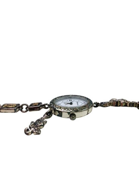 Brighton Pedigree Cat Silver Plated Filigree Chain Roman Women\'s Round Watch main image 6